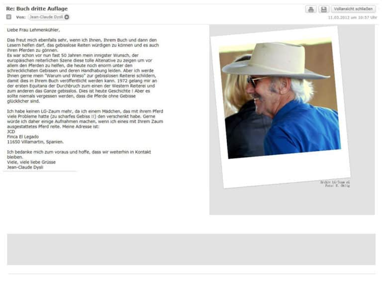 Jean Claude Dysli Die Legende Zum Gebisslosen LG Zaum LG Zaum jean-claude-dysli-die-legende-zum-gebisslosen-lg-zaum-lg-zaum