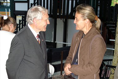 Dr. Georg Olms mit Monika Lehmenkühler beim Araber Event
