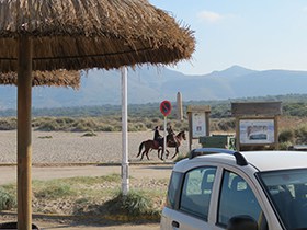 Spanien reiten am Strand